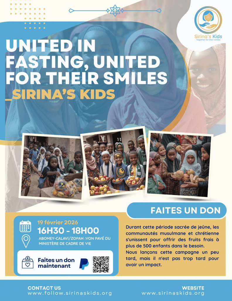 Unis dans le jeûne, unis pour leurs sourires